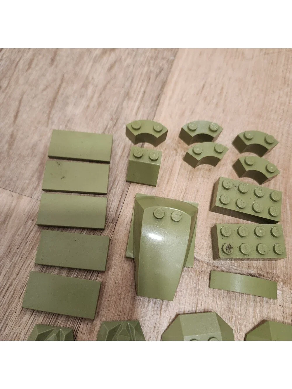 LEGO Army Olive Green Pieces Bricks From 70006 Unique Rounded Angled 27 Pcs
